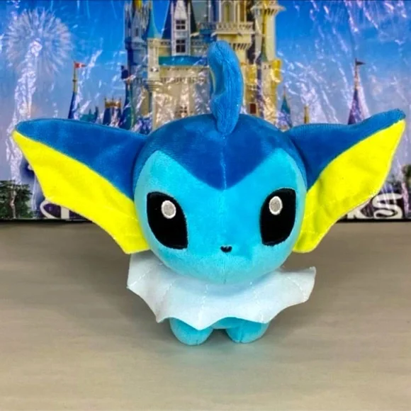 Pokemon Center 2017 Original Plush Pokémon Stuffed Vaporeon stuffed Toy - Picture 1 of 5